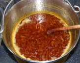 Cooking marmalade at the bed and breakfast