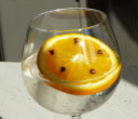 Gin and tonic with mint and lemon garnish at Auld Post Office B&B